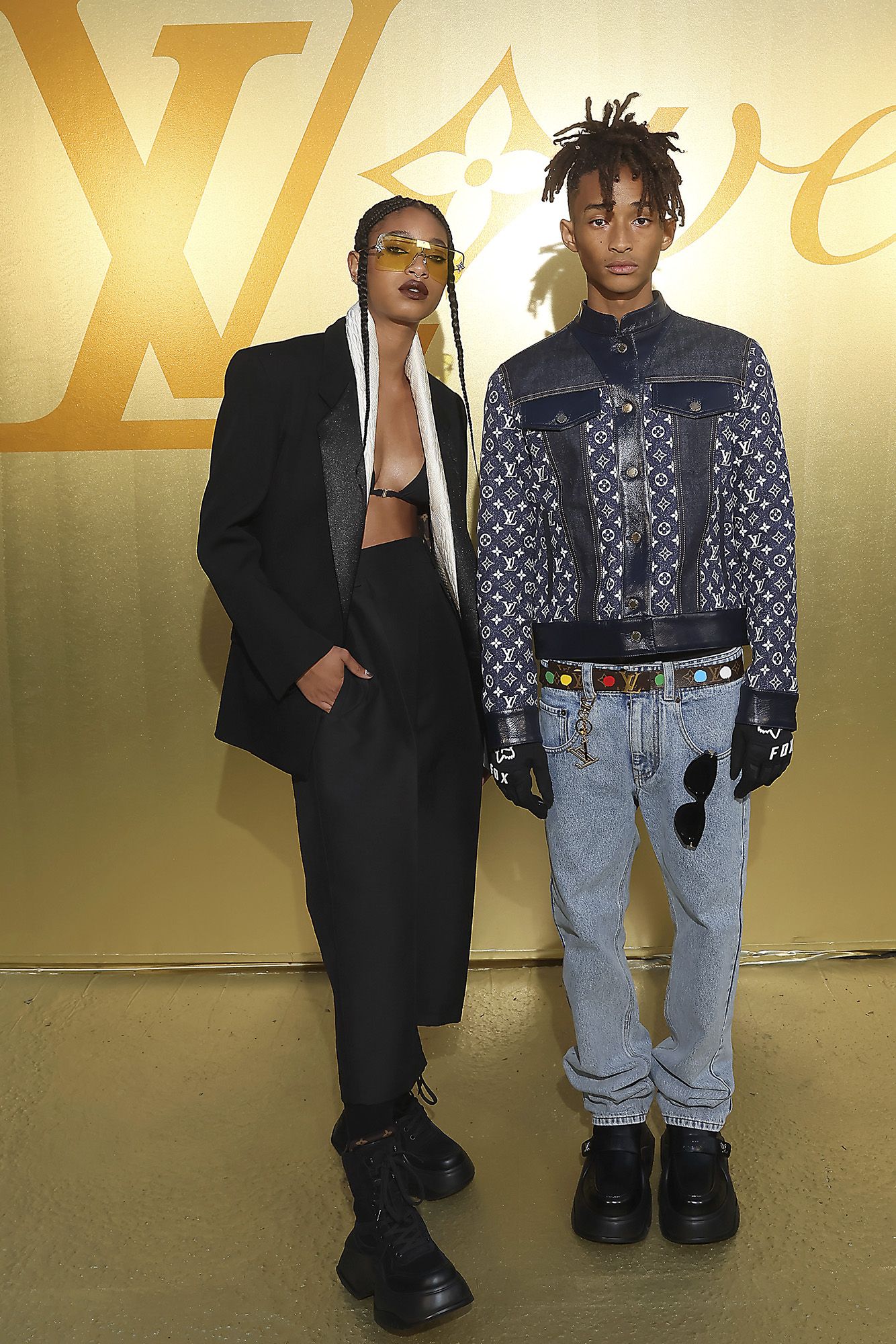 Pharrell Williams Louis Vuitton Men's Spring-Summer 2024 Jaden and willow smith