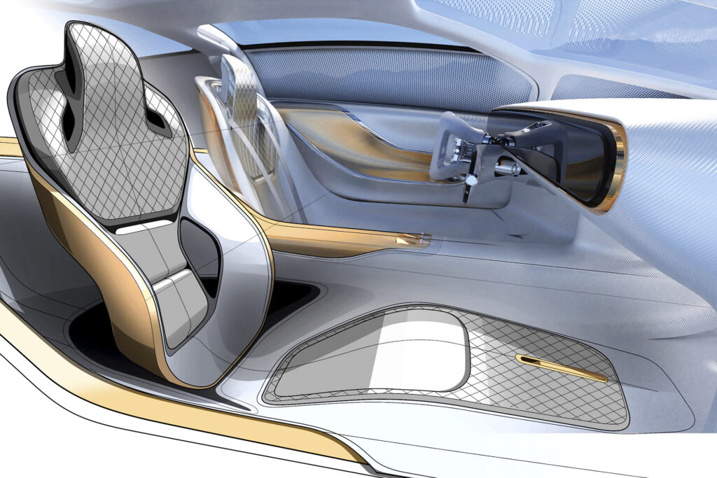 Mercedes-Benz Vision One-Eleven sketch of interior