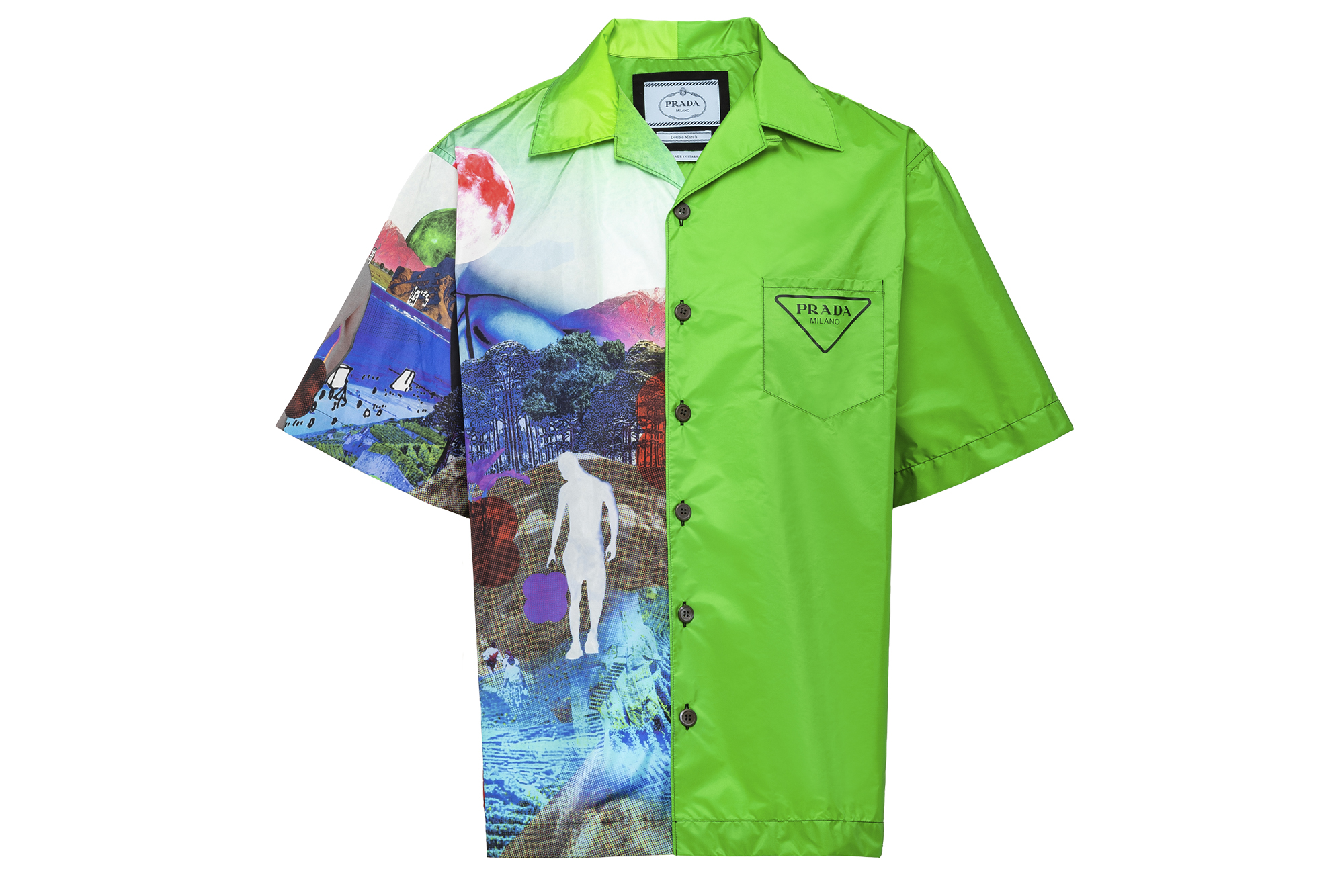 Prada Double Match Shirt panorama green
