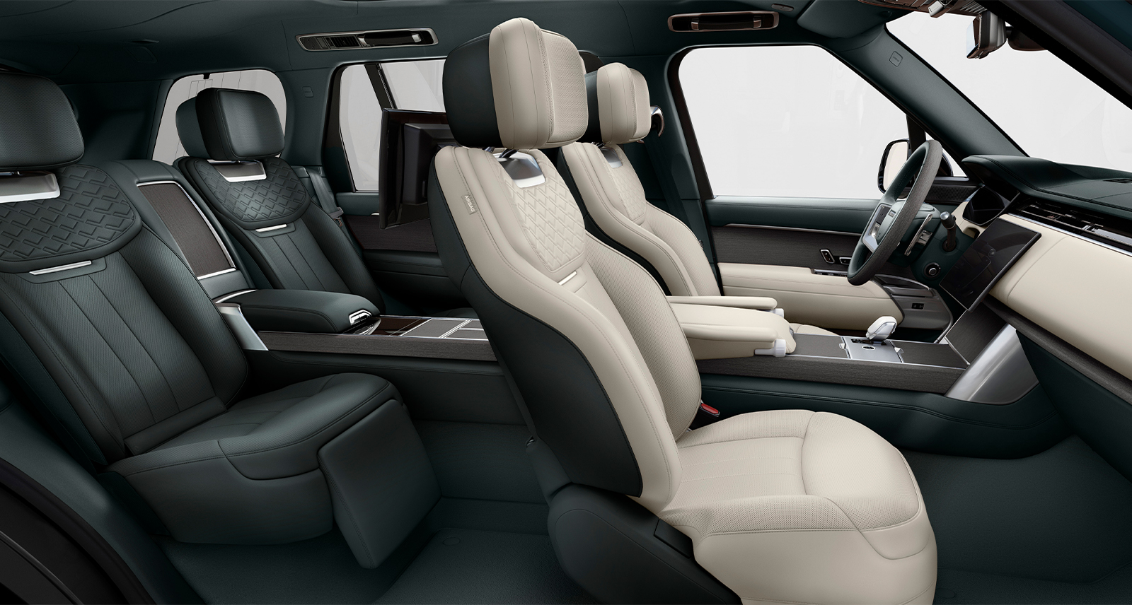 SV Bespoke service Range Rover interior shows seats