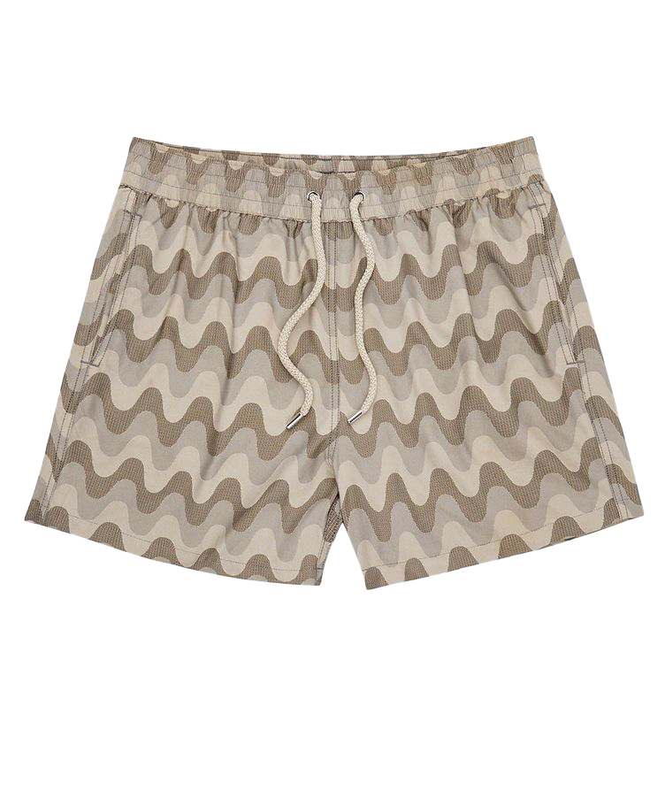 monogram-pattern drawstring swim shorts, FENDI