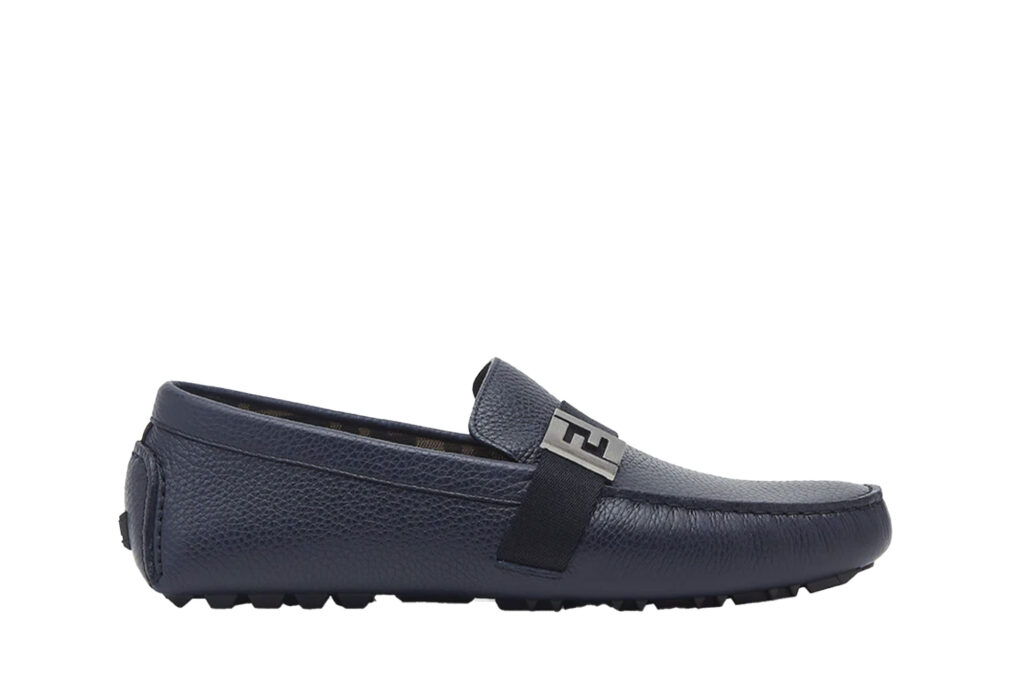 Fendi Squared Leather Loafers Oppenheimer style