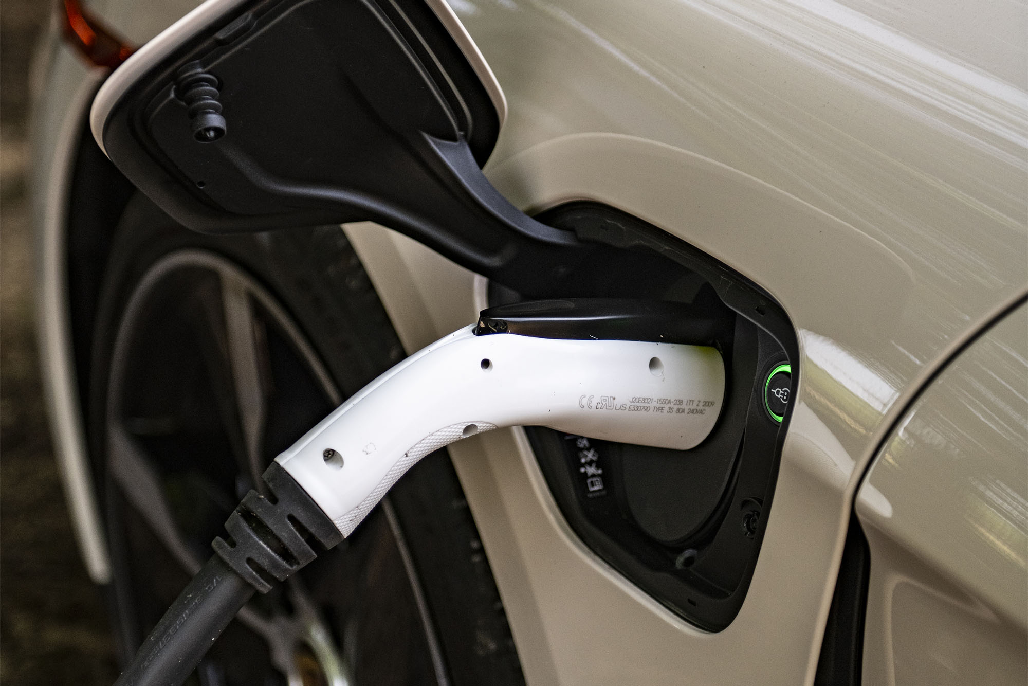 Porsche Taycan GTS electric charging pump