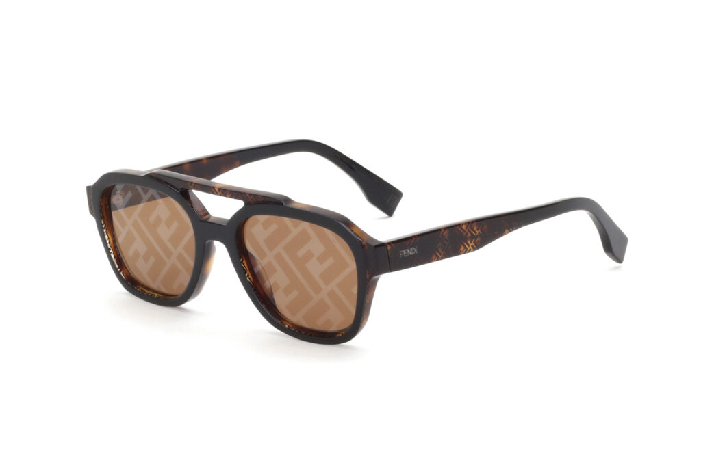 Fendi Brown sunglasses stock image