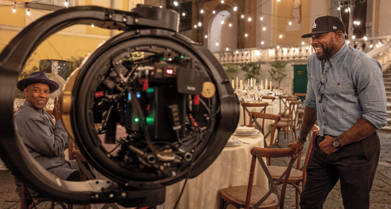 Antoine Fuqua on set