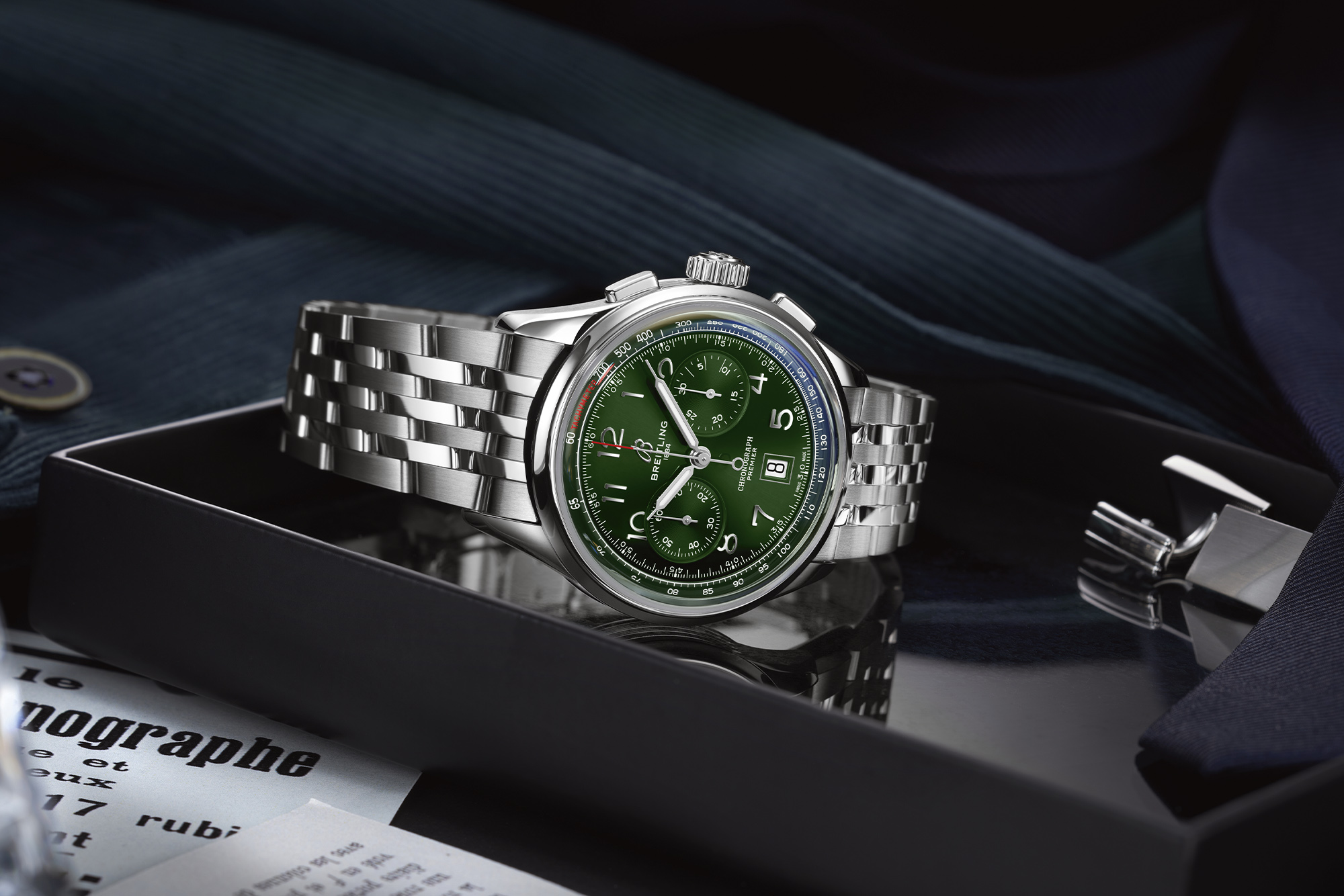 Breitling wearable watch promo shot