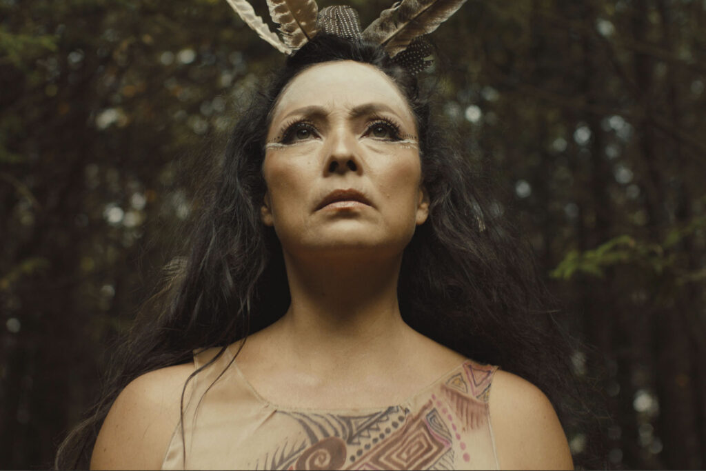 Film still shows Indigenous woman
