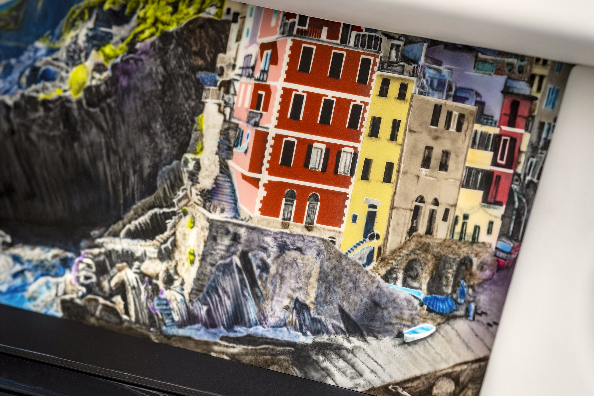 Rolls-Royce Bespoke Phantom painting of Italy's Cinque Terre