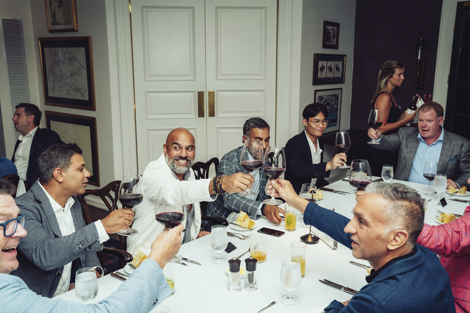 guest dinner during Sharp x Mercedes-AMG Redtail Golf Club event