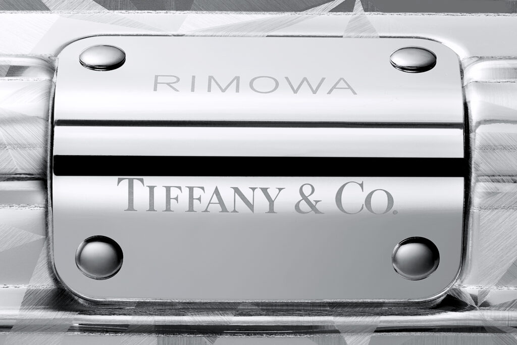 Rimowa x Tiffany metal close-up