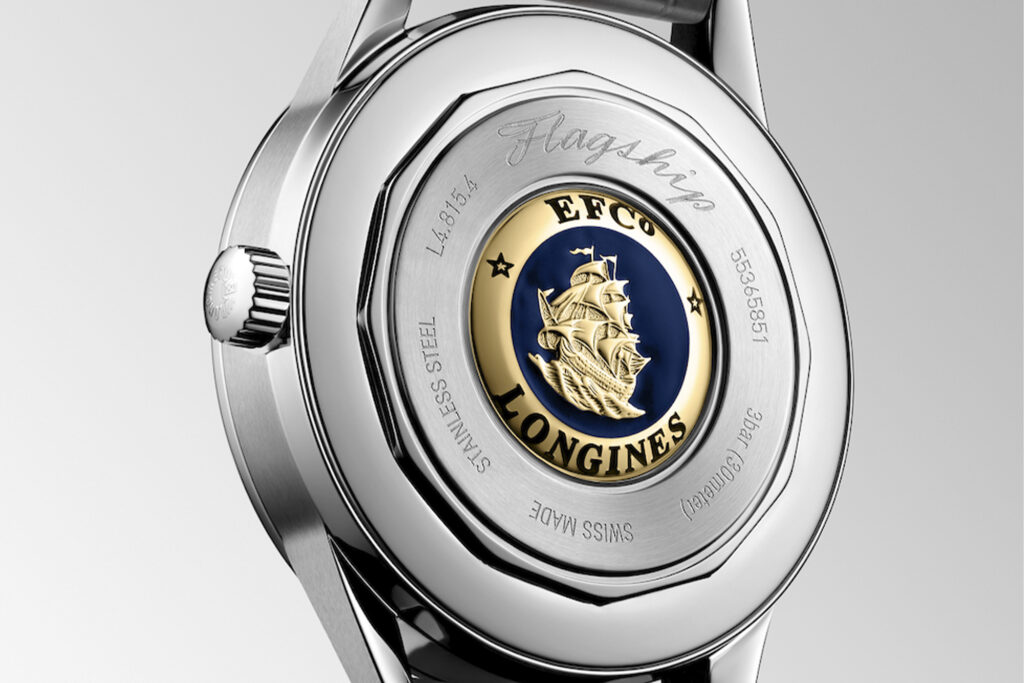 Longines Flagship Heritage Moonphase from the back 