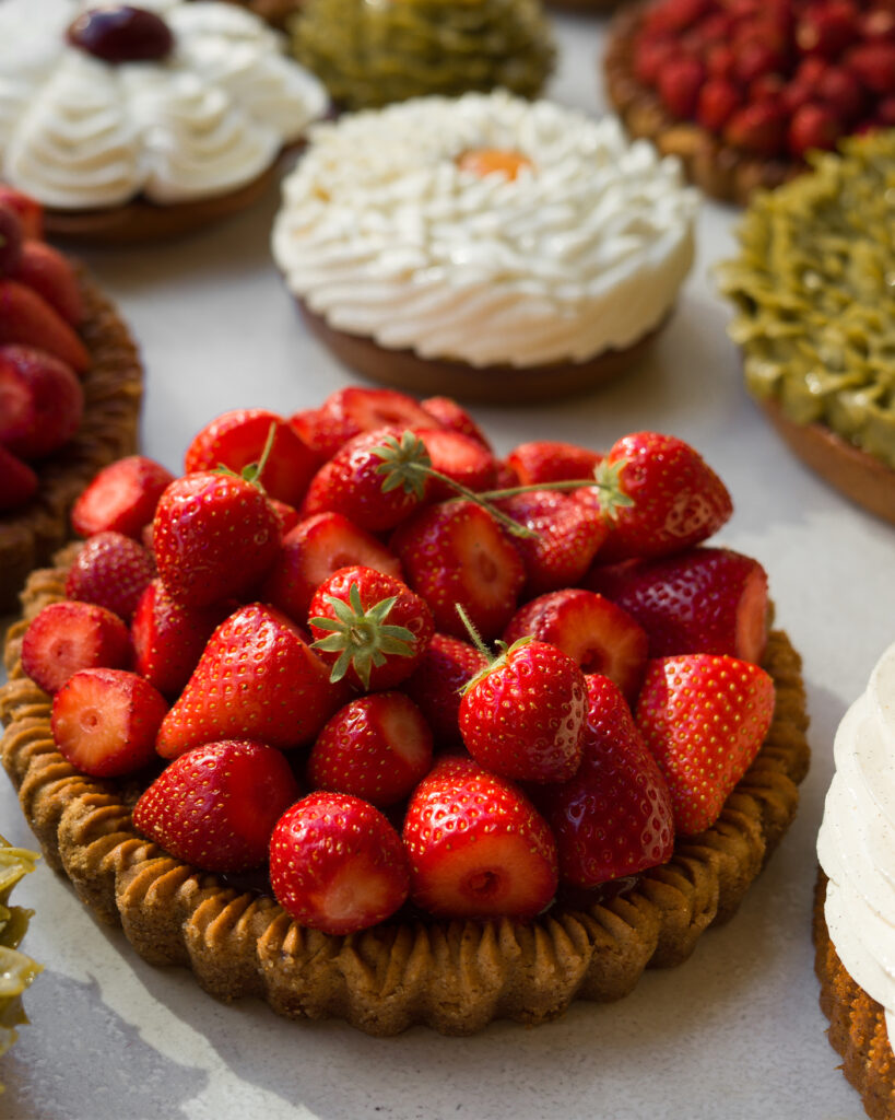 Strawberry pie assortment of pastries 