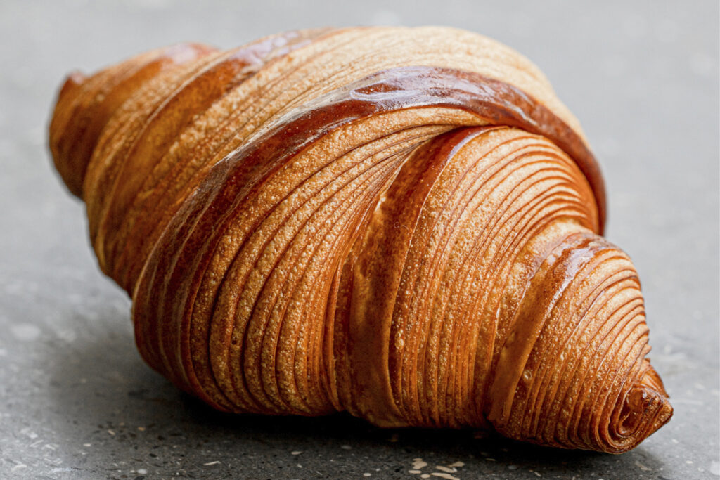 hi-def close up of a croissant by cedric grolet
