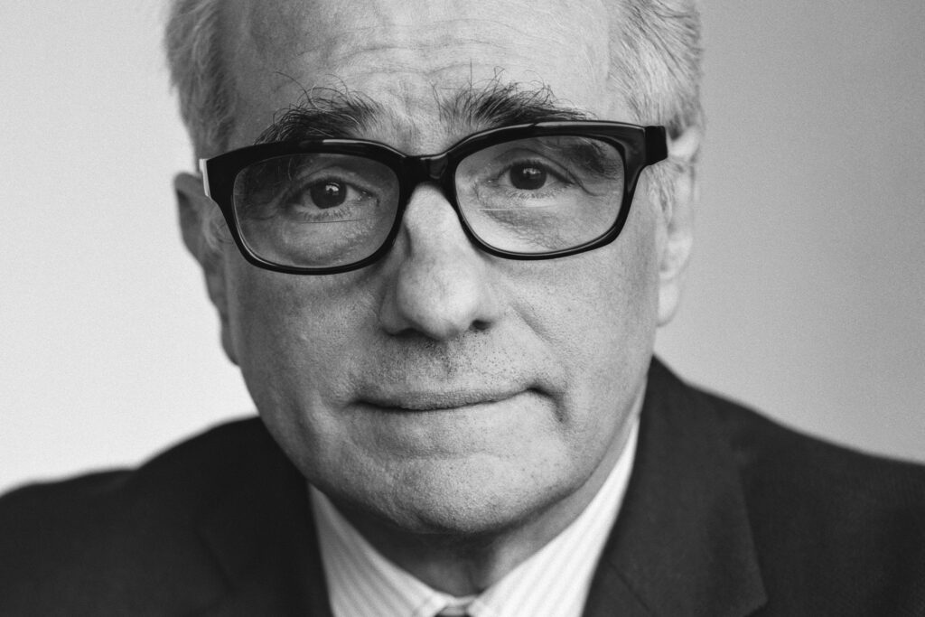 Black and white headshot of Martin Scorsese