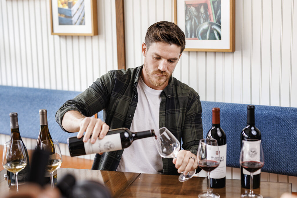 Andrew Shaw for SHARP magazine with Mark Anthony Wines