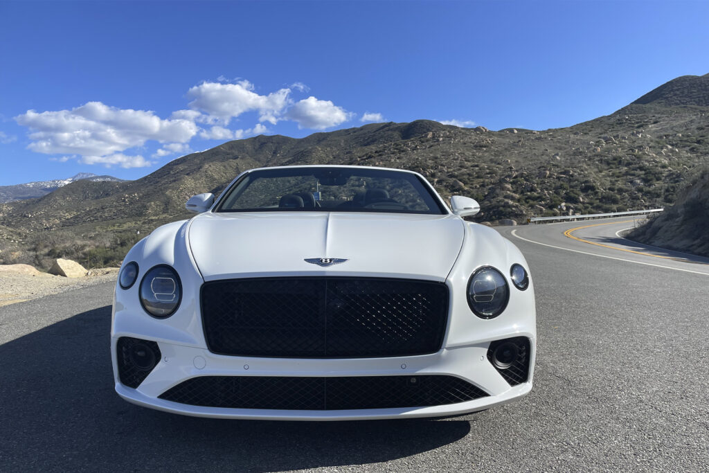 Bentley Continental GTC front view straight on