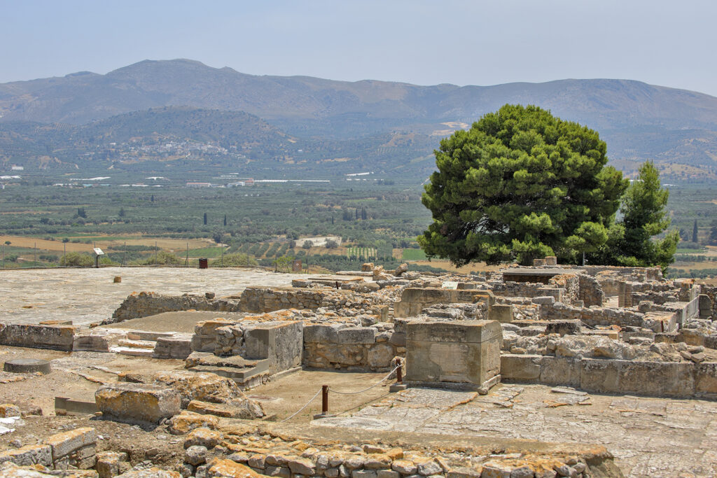Ruins of the Minoan palace of Phaistos.
