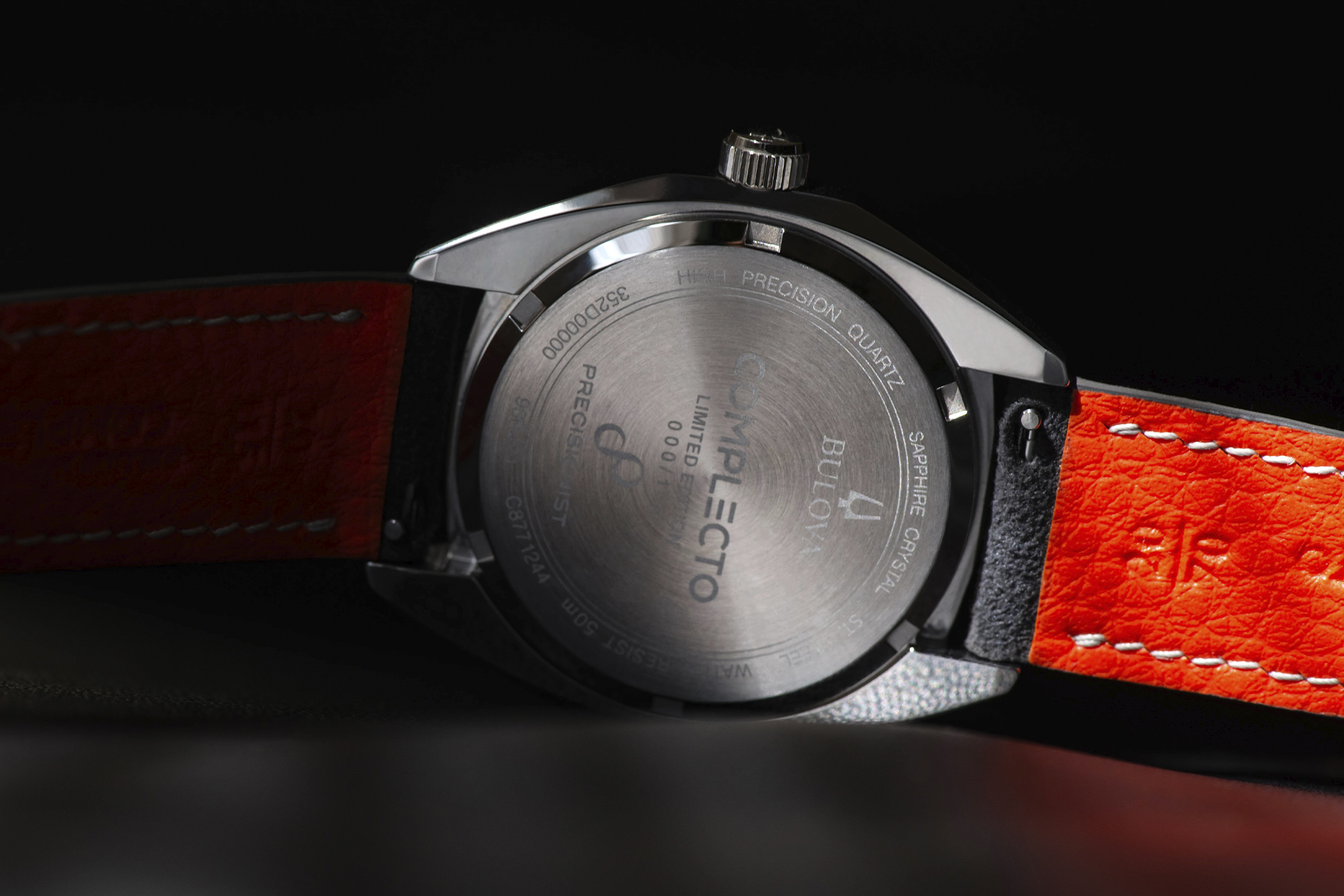 bulova and complecto watch shot of the caseback