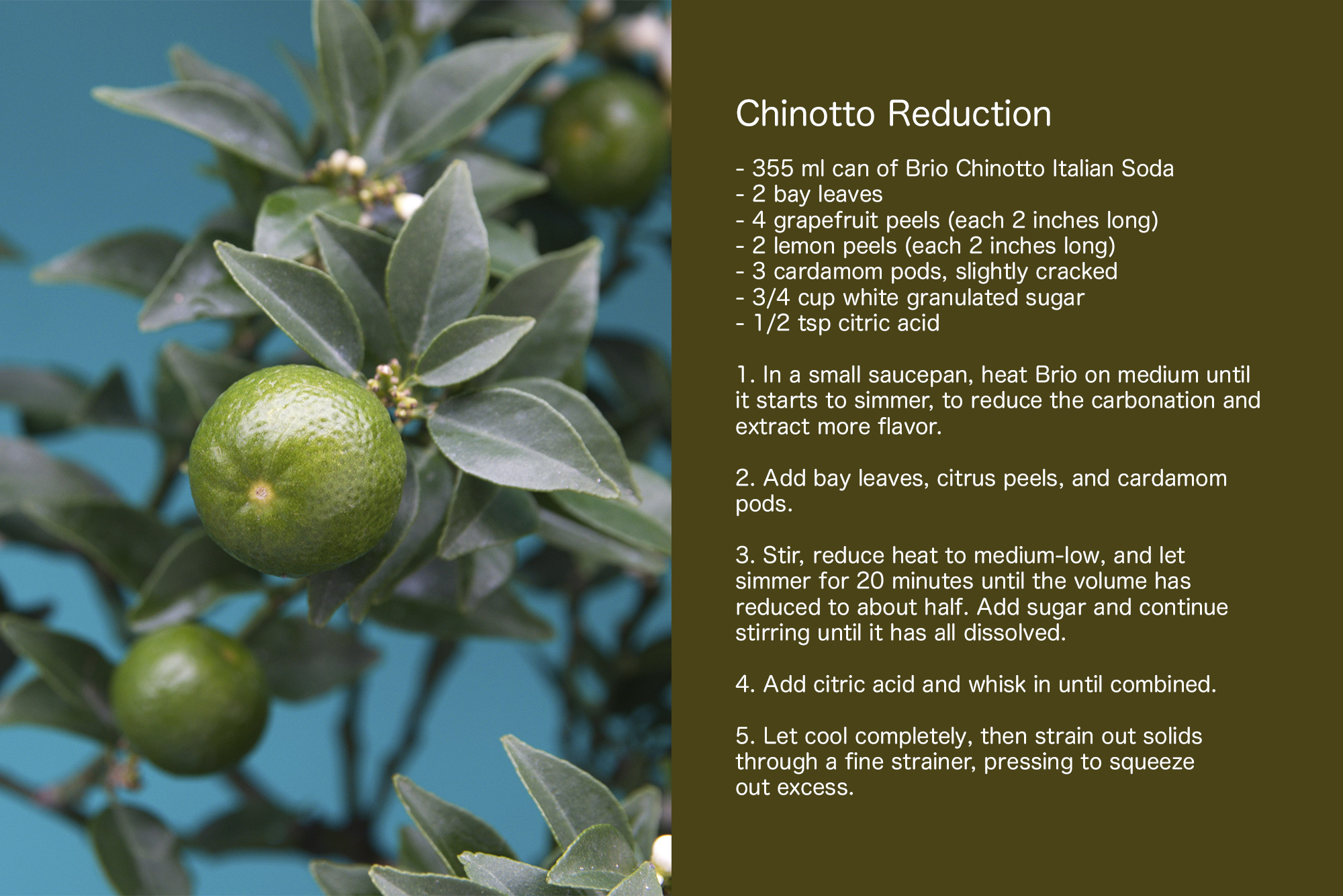 Chinotto Reduction recipe
