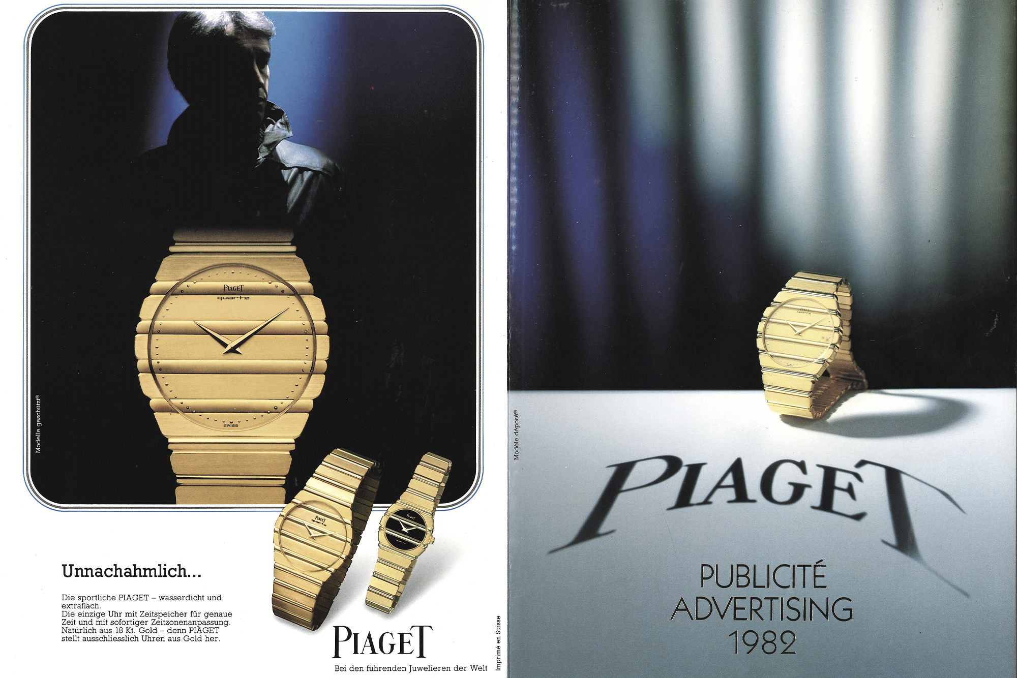 Piaget Polo 79 ads from 1982 in french