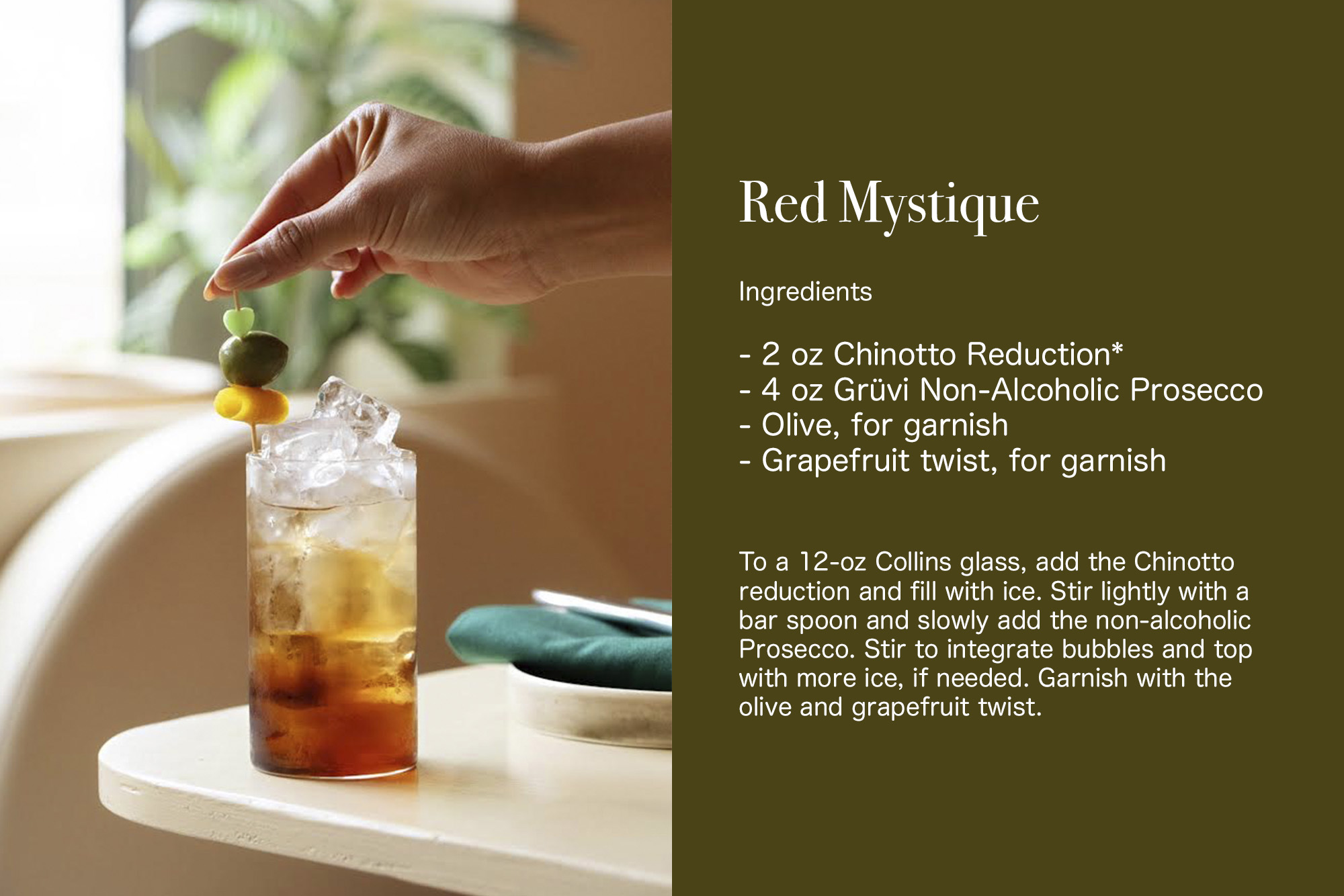 Red mystique recipe. card