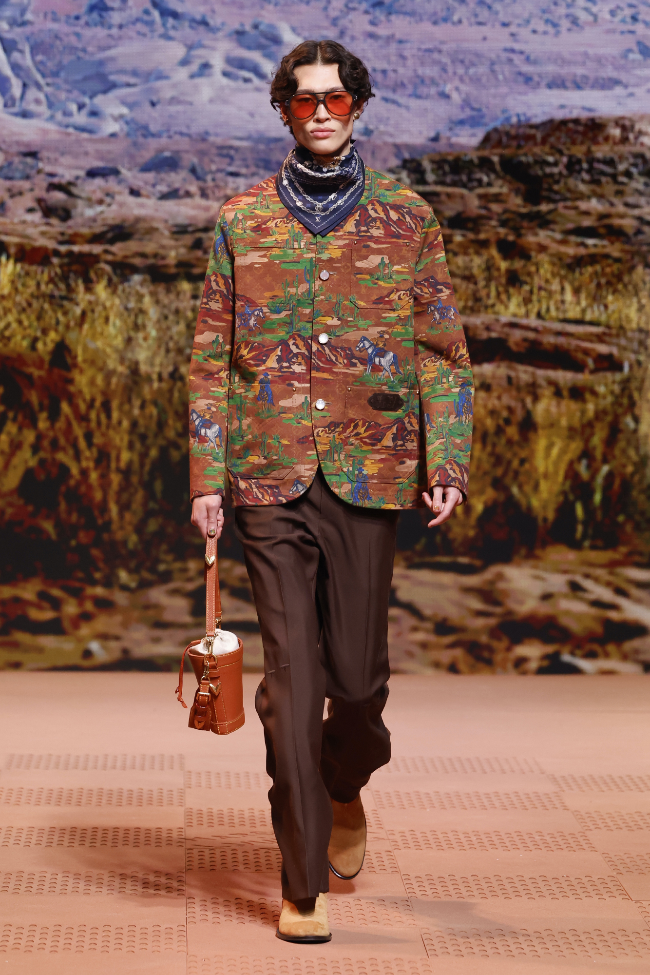 patterned coat Louis Vuitton Fall/Winter 2024