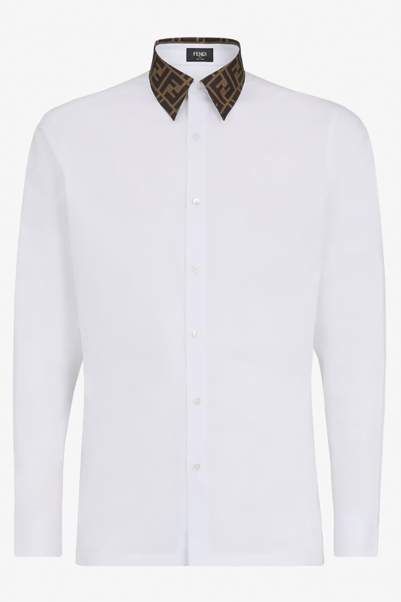 Fendi: White Cotton Shirt