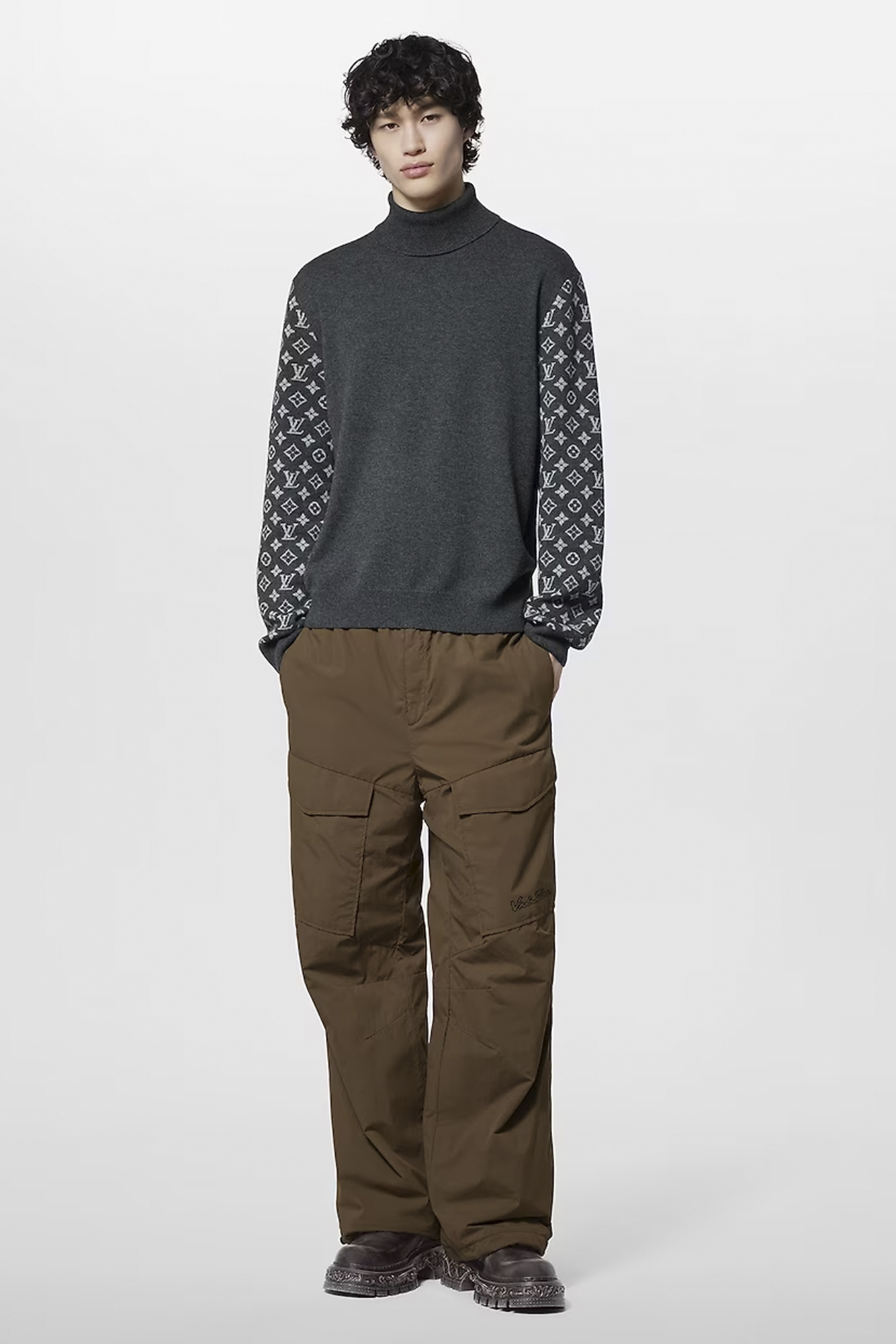 Louis Vuitton Cashmere Blend Turtleneck Men's Winter Style 2024
