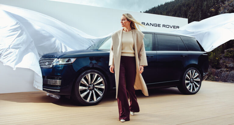 Lindsey Vonn for Range Rover House in Whistler