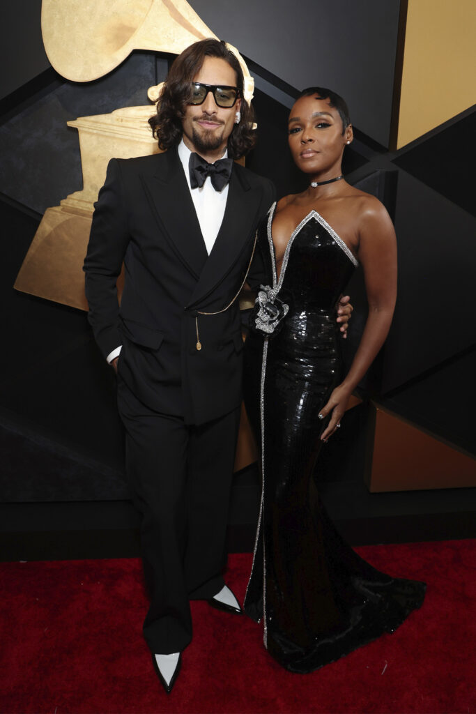 Maluma and Janelle Monae at the Grammys