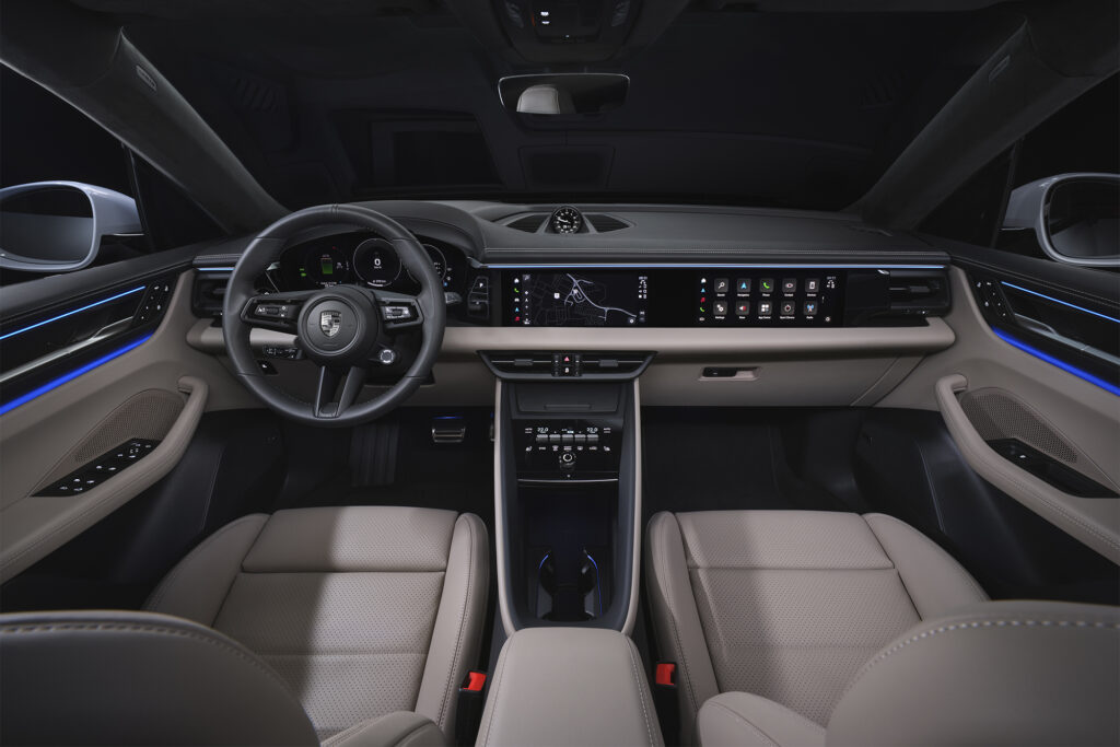 Porsche Macan electric vehicle SUV ev interior dash