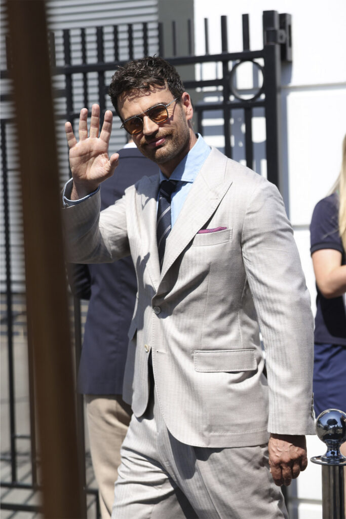 Theo James at Wimbledon July 2026 Brunello Cucinelli-Getty Images