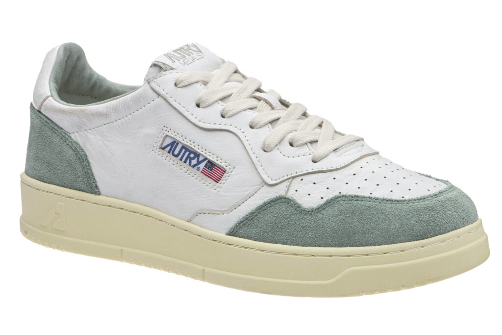 Autry Medalist Two-Tone Washed Goatskin Sneakers
