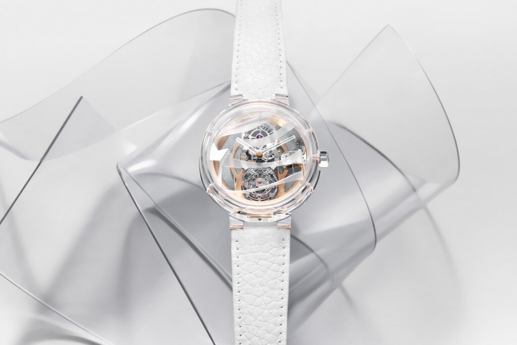 Tambour Moon Flying Tourbillon Sapphire Frank Gehry