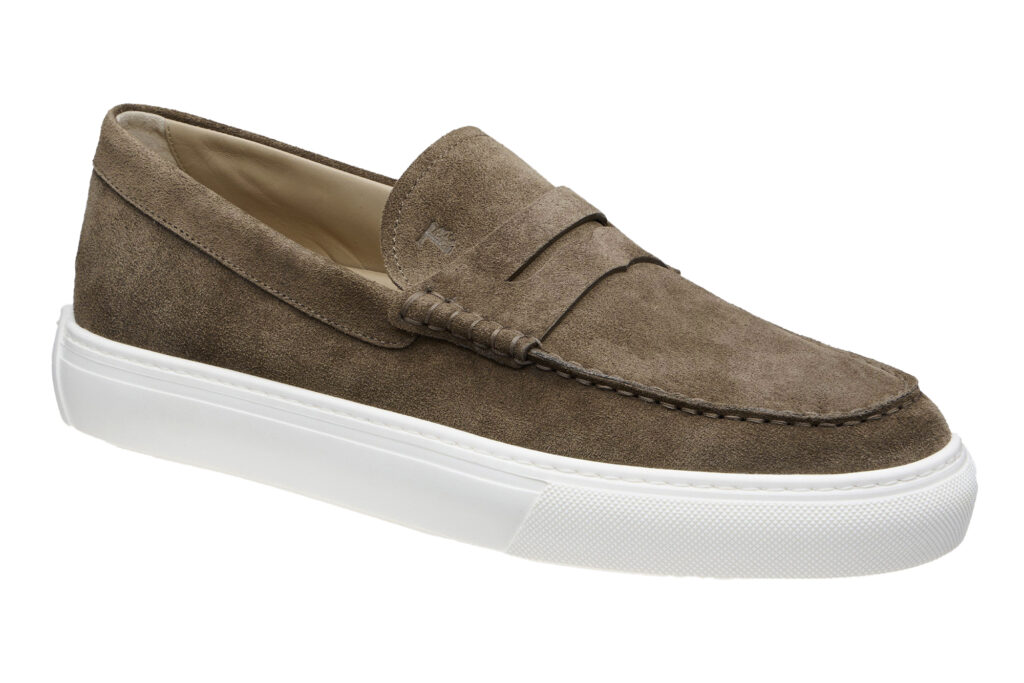 Tods Mocassino-Cassetta Suede Hybrid Penny Sneakers