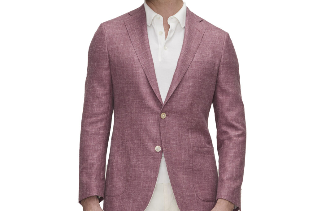 Melange Wool Silk Linen Sport Jacket