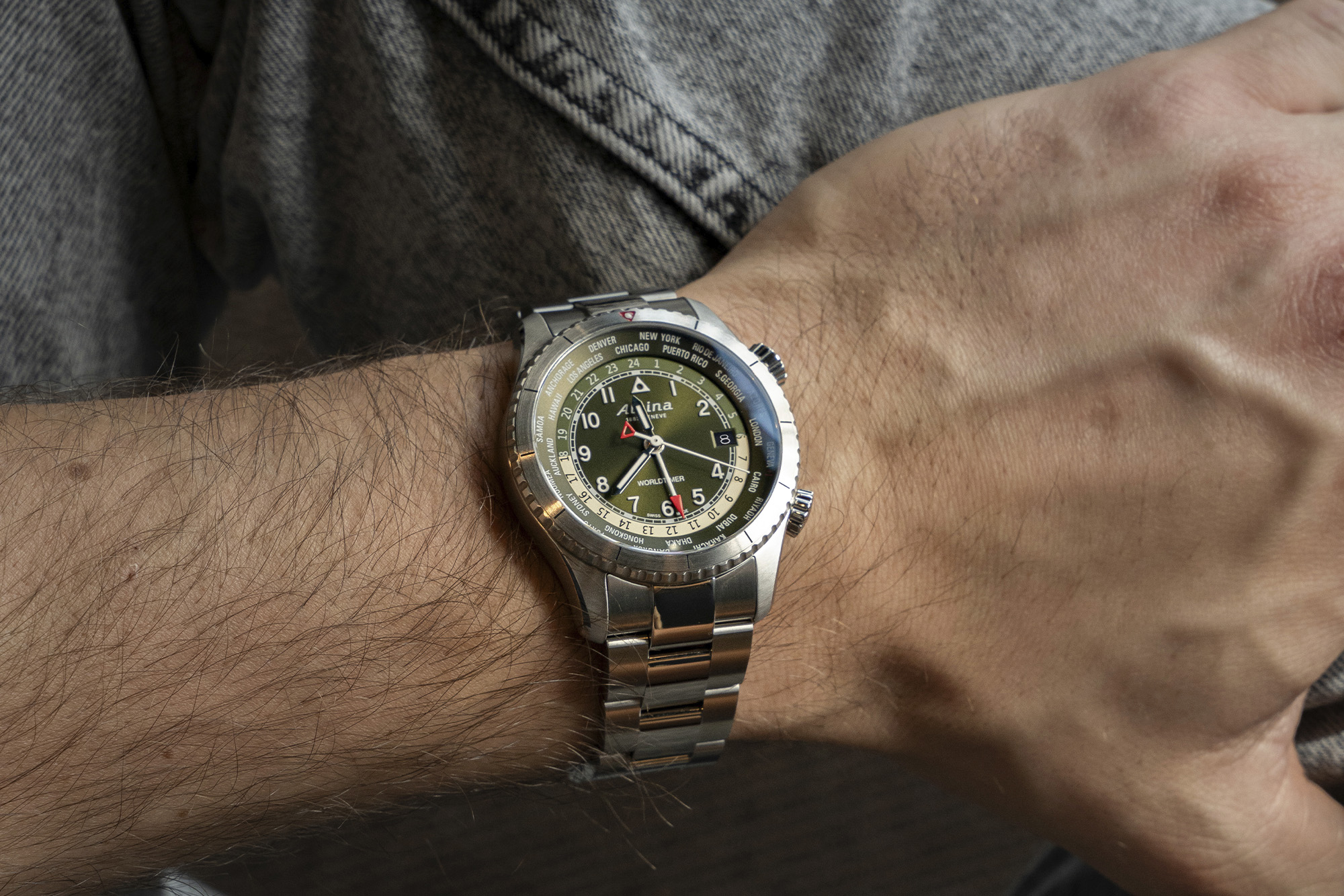 For the Outdoor Adventurer Dad: Alpina Startimer Pilot Quartz Worldtimer