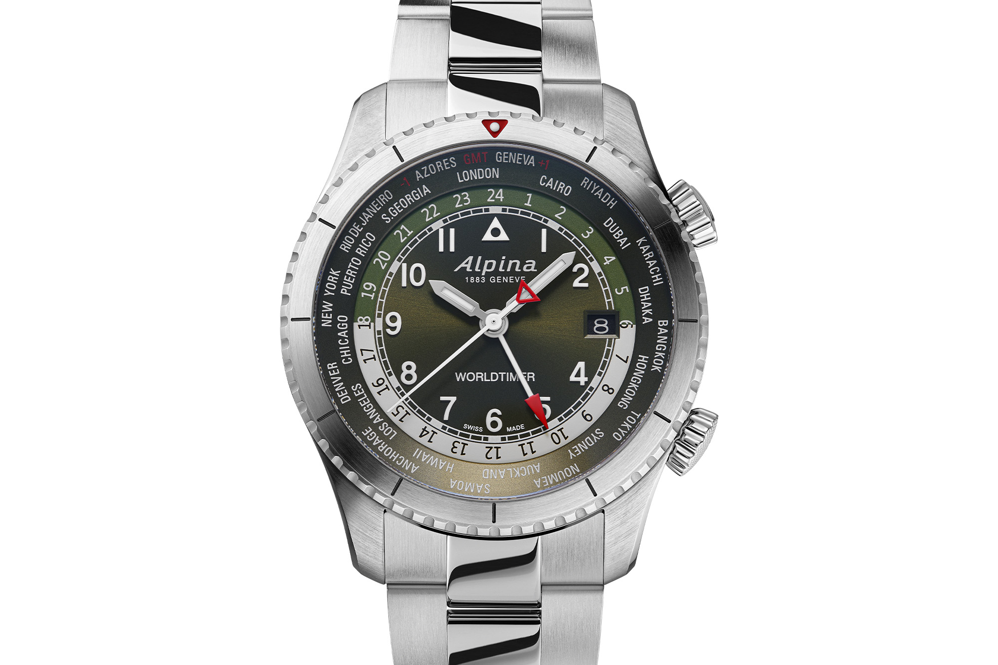 For the Outdoor Adventurer Dad: Alpina Startimer Pilot Quartz Worldtimer