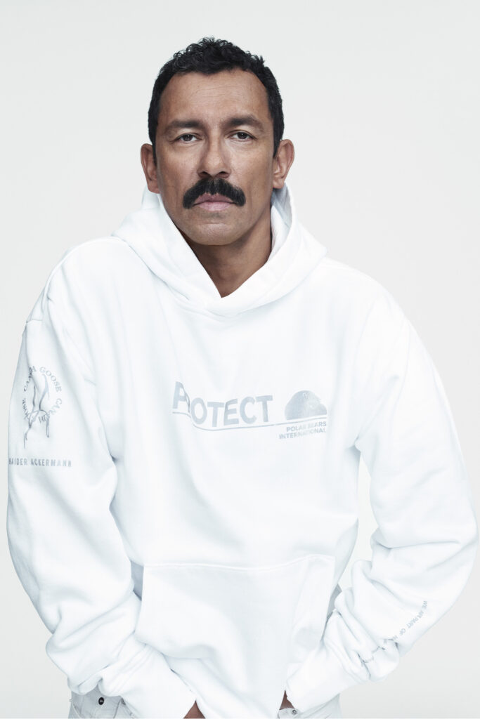 As Haider Ackermann was named Creative Director of Canada Goose, he launched a new PBI Hoodie to support the Polar Bear Initiative, with Jane Fonda supporting the campaign 