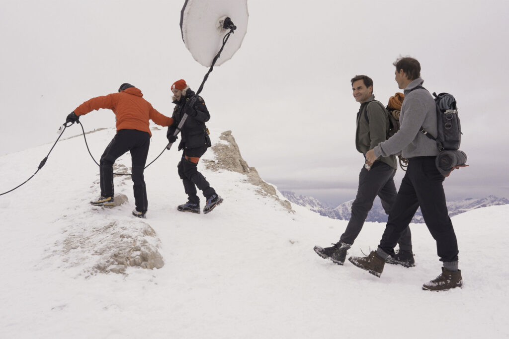 Louis Vuitton Core Values campaign with Rafael Nadal and Roger Federer