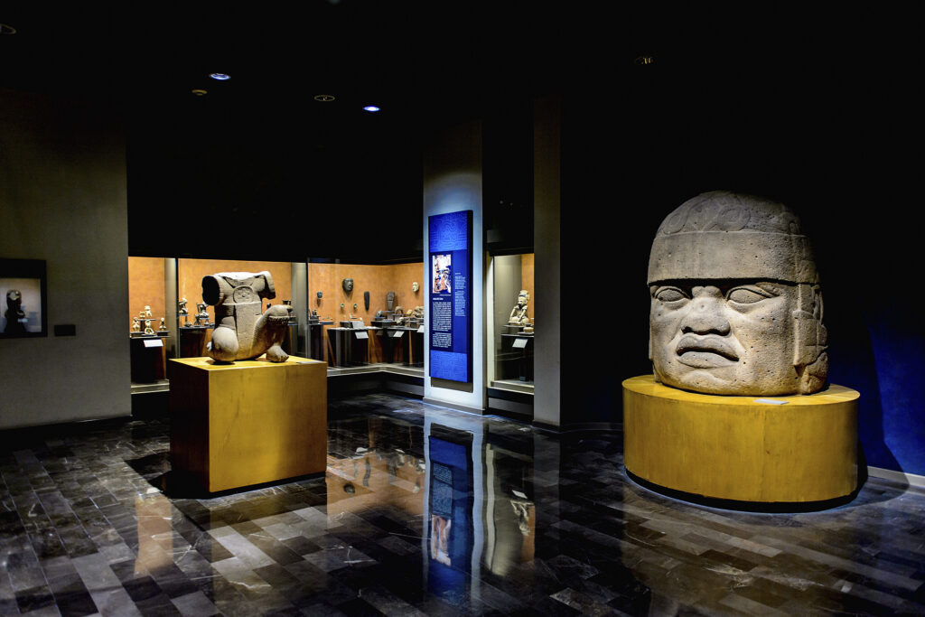 Interior of the National Museum of Anthropology (Museo Nacional de Antropologia, MNA),