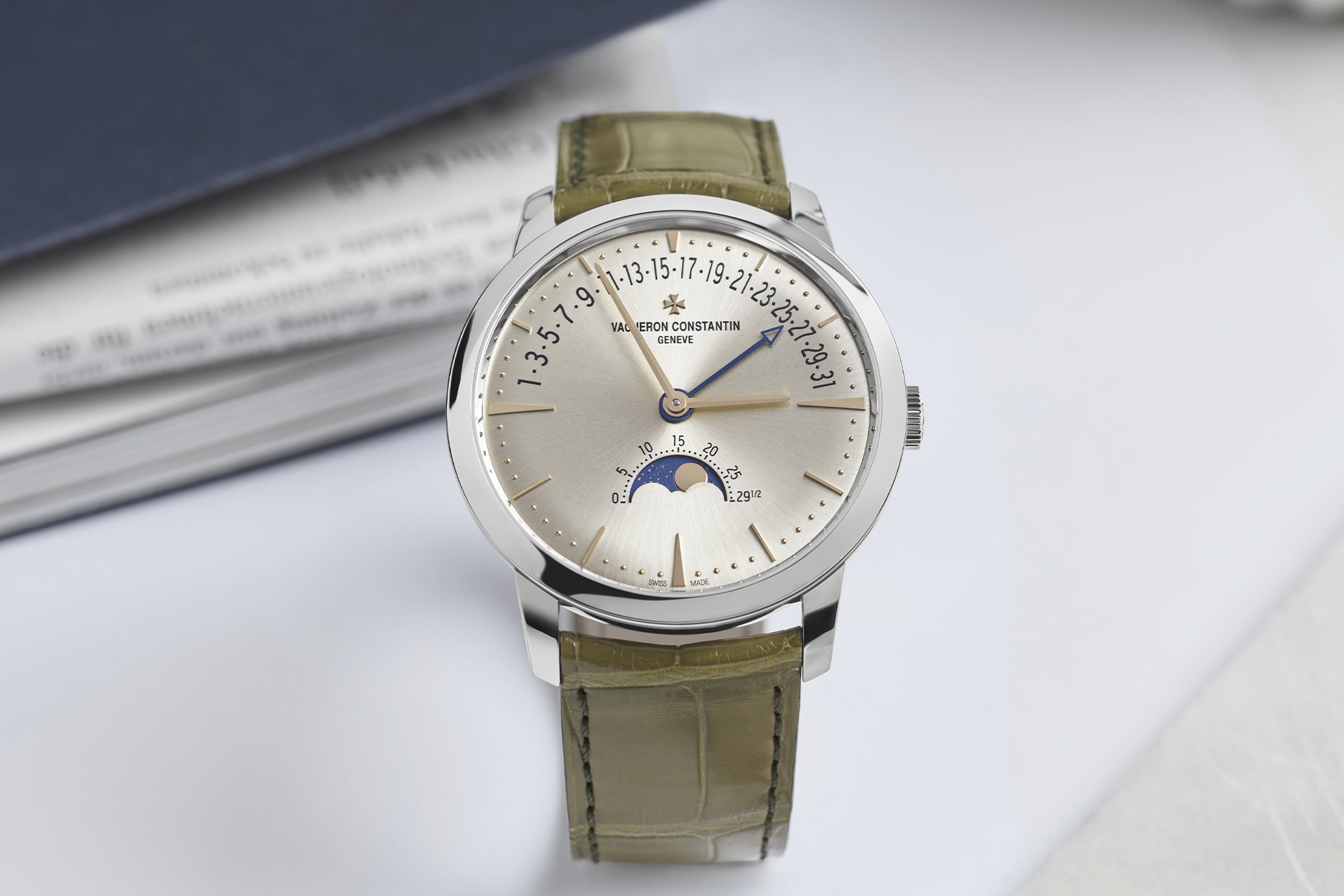 Patrimony ManualWinding Patrimony moon phase retrograde date Two decades of minimalist modernity