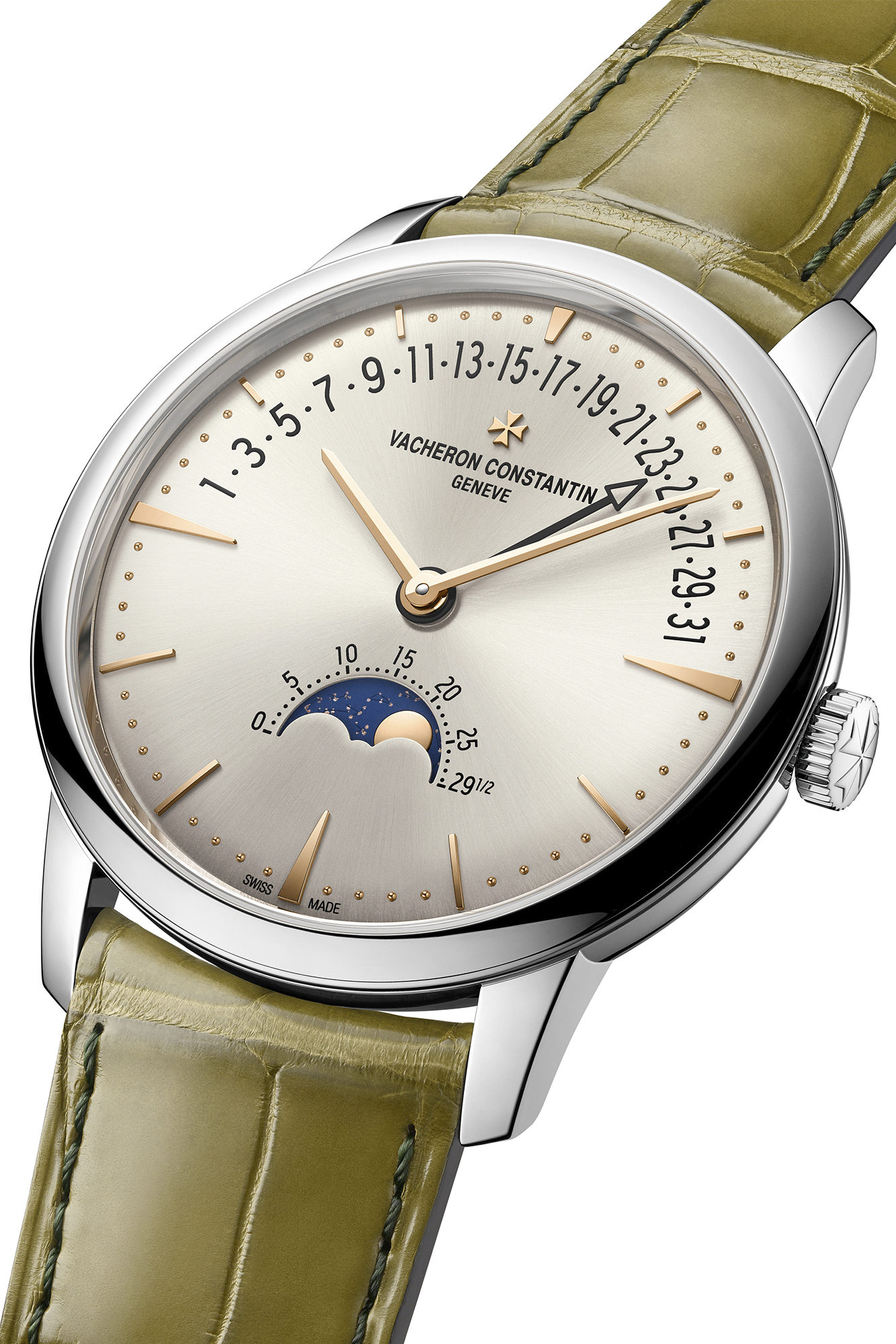 Patrimony Manual Winding Patrimony moon phase retrograde date Two decades of minimalist modernity