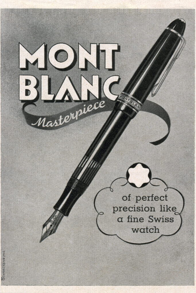Montblanc Meisterstück vintage advertisement