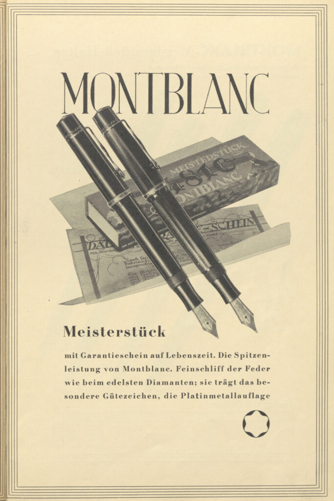 Montblanc Meisterstück Montblanc Meisterstück vintage advertisement
