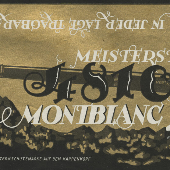 100 Years of Montblanc's Meisterstück Collection.