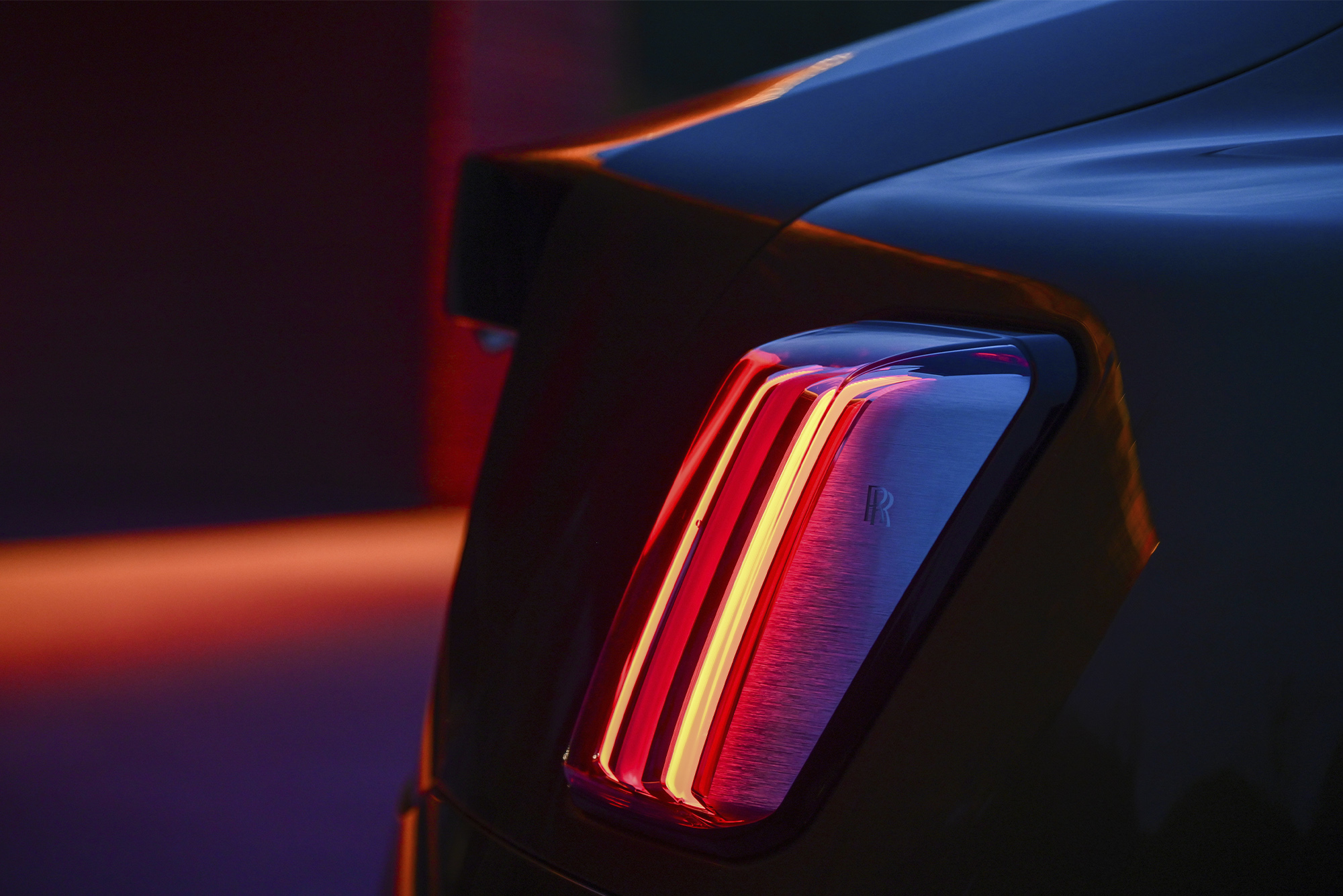 2024 Rolls-Royce Spectre taillight at night