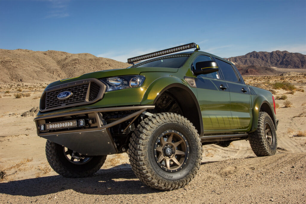 ford ranger lift kit and lights