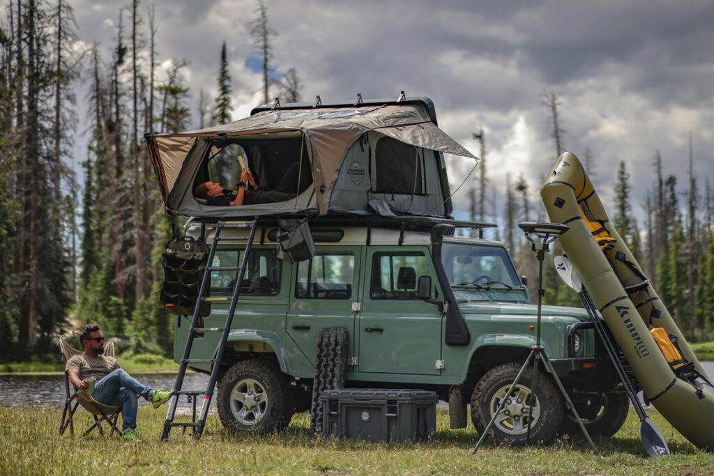 land rover defender roof tent overland