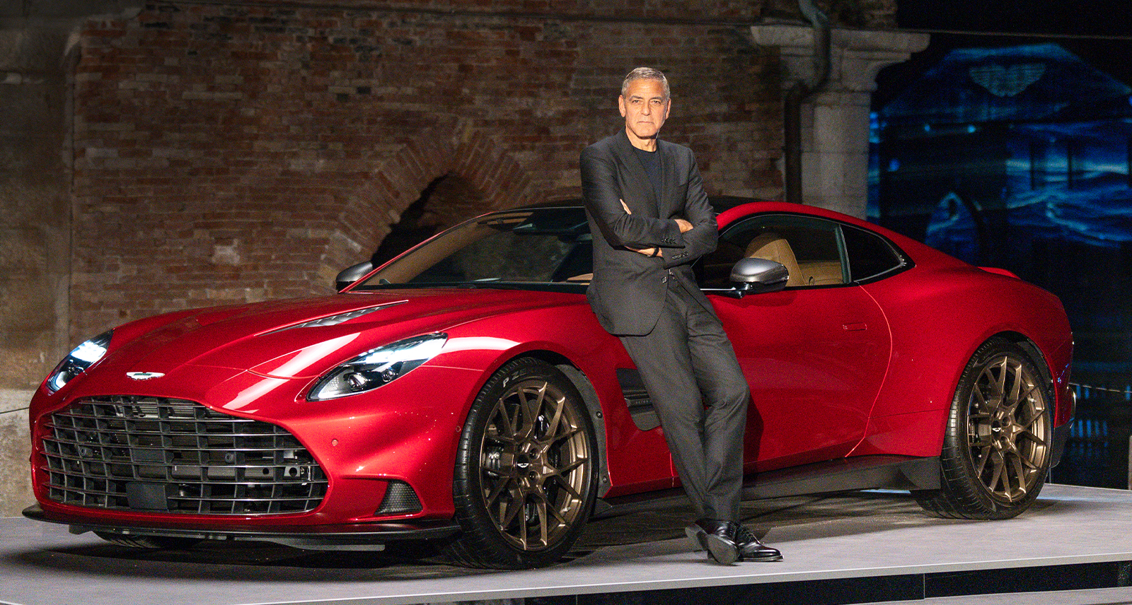 Clooney, Craig, Celebrate Glitzy Debut Of Aston Martin’s New Super-GT 9-2024 f1